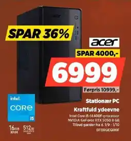 Power Acer Stationær PC tilbud