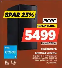 Power Acer Stationær PC tilbud