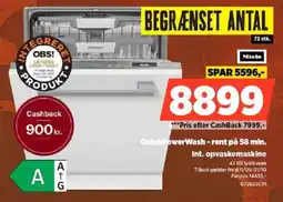Power Miele Int. opvaskemaskine tilbud