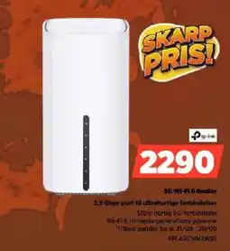 Power tp-link 5G Wi-Fi 6 Router tilbud