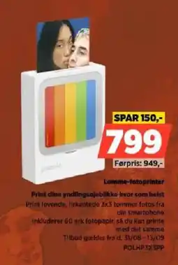 Power Polaroid Lomme-fotprinter tilbud