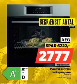 Power AEG Pyrolyse-selvrens Indbygningsovn tilbud