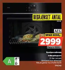 Power AEG Pyrolyse-selvren oven Indbygningsovn tilbud