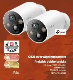 Power Tp-link C425 overvågningskamera tilbud