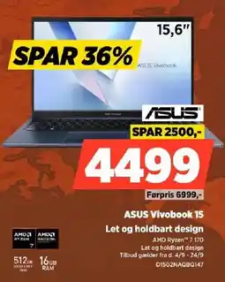 Power Asus Vivobook 15 tilbud