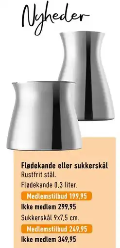 Imerco Flødekande eller sukkerskål, Medlemspris tilbud