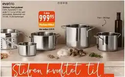Imerco evatrio Stainless Steel grydesæt tilbud