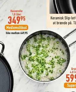 Imerco Kasserolle 1,8 liter tilbud