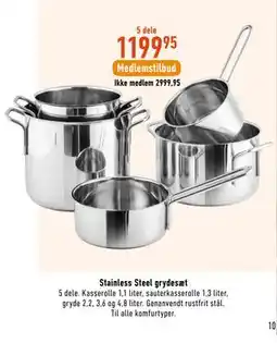 Imerco Stainless Steel grydesæt tilbud