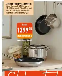 Imerco Stainless Steel gryde-/pandesæt tilbud