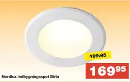 Bauhaus Nordlux indbygningsspot Birla tilbud