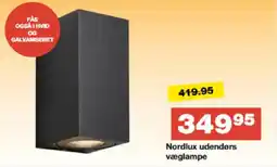 Bauhaus Nordlux udendørs væglampe tilbud