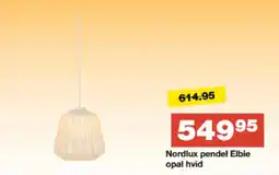 Bauhaus Nordlux pendel Elbie opal hvid tilbud