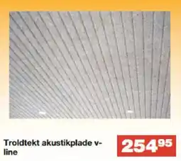 Bauhaus Troldtekt akustikplade v-line tilbud