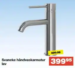 Bauhaus Svaneke håndvaskarmatur lav tilbud