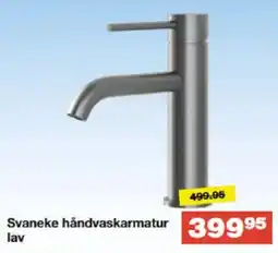 Bauhaus Svaneke håndvaskarmatur lav tilbud