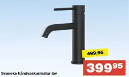 Bauhaus Svaneke håndvaskarmatur lav tilbud