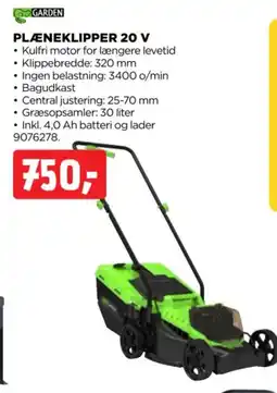 jem & fix Garden plæneklipper 20 v tilbud