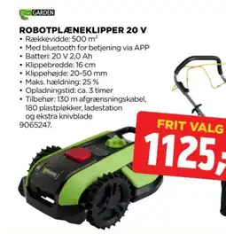 jem & fix Garden robotplæneklipper 20 v tilbud
