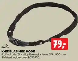 jem & fix Bikezone Kædelås med kode tilbud