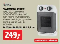 jem & fix Grad varmeblæser tilbud