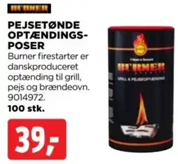 jem & fix Burner pejsetønde optændingsposer tilbud