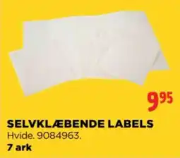 jem & fix Selvklæbende labels tilbud