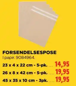 jem & fix Forsendelsespose tilbud