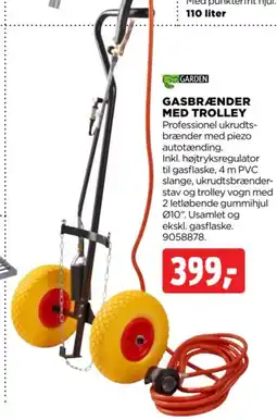 jem & fix Garden gasbrænder med trolley tilbud