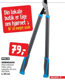 jem & fix Prize grensaks tilbud
