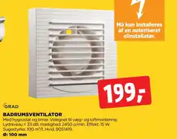 jem & fix Grad badrumsventilator tilbud