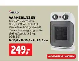 jem & fix GRAD VARMEBLÆSER tilbud