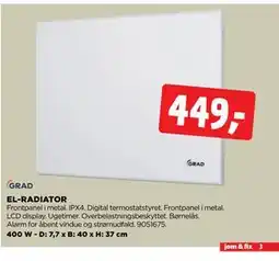 jem & fix GRAD EL-RADIATOR tilbud