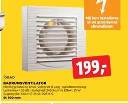jem & fix BADRUMSVENTILATOR tilbud