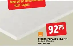 jem & fix FIBERGIPSPLADE 12,5 MM tilbud