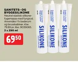 jem & fix SANITETS- OG BYGGESILIKONE tilbud