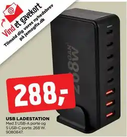 jem & fix USB LADESTATION tilbud