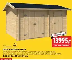 jem & fix REDSKABSRUM ODIN tilbud
