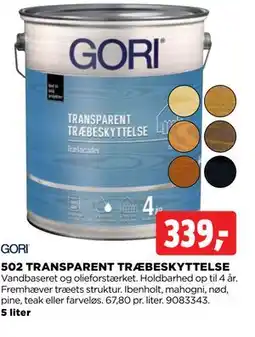 jem & fix 502 TRANSPARENT TRÆBESKYTTELSE tilbud