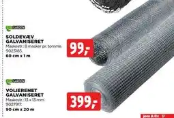 jem & fix VOLIERENET GALVANISERET tilbud
