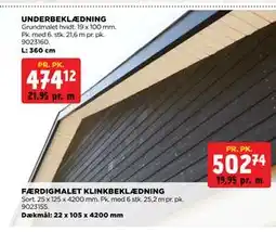 jem & fix FÆRDIGMALET KLINKBEKLÆDNING tilbud