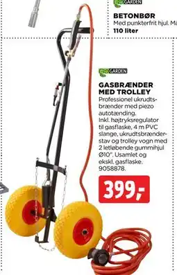 jem & fix GASBRÆNDER MED TROLLEY tilbud