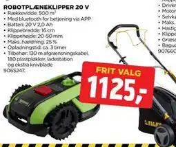 jem & fix ROBOTPLÆNEKLIPPER 20 V tilbud