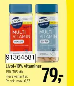 Føtex Livol+10 vitaminer tilbud