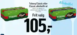 Føtex Tuborg Classic eller Classic alkoholfri øl tilbud