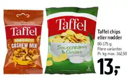 Føtex Taffel chips eller nødder tilbud