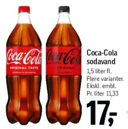 Føtex Coca‑Cola sodavand 1,5 liter tilbud