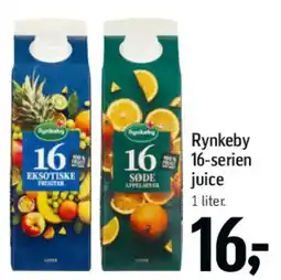 Føtex Rynkeby 16‑serien juice tilbud