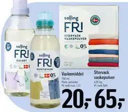 Føtex Salling FRI vaskemidler (flydende) tilbud