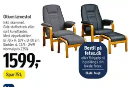 Føtex Otium lænestol tilbud
